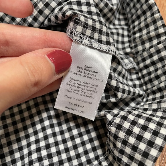 Talbots women's sport jacket windbreaker gingham striped MEDIUM athleisure zipup - Picture 15 of 15